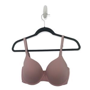 Victoria’s Secret SZ 34D pink full coverage bra with logo band